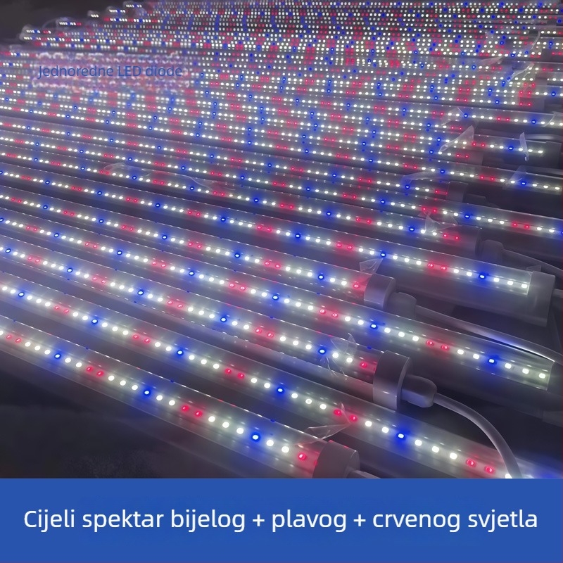 T8 LED svjetlosna lampa za rast biljaka s punim spektrom, model Zyc-1200-20W, LM281B/3030 LED, 120 LED, 4023 lm, IP65