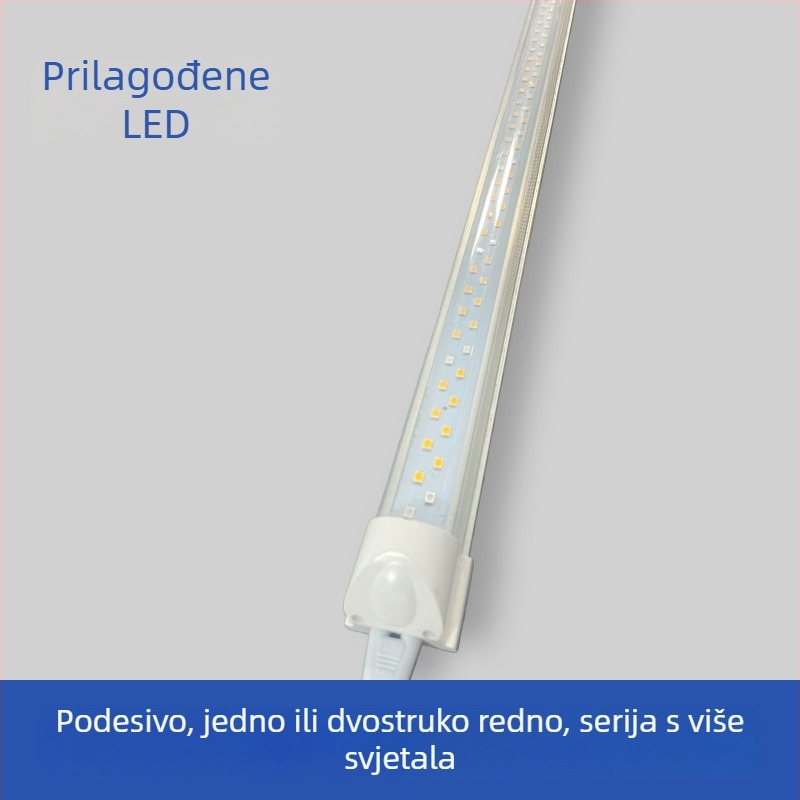 T8 LED svjetlosna lampa za rast biljaka s punim spektrom, model Zyc-1200-20W, LM281B/3030 LED, 120 LED, 4023 lm, IP65