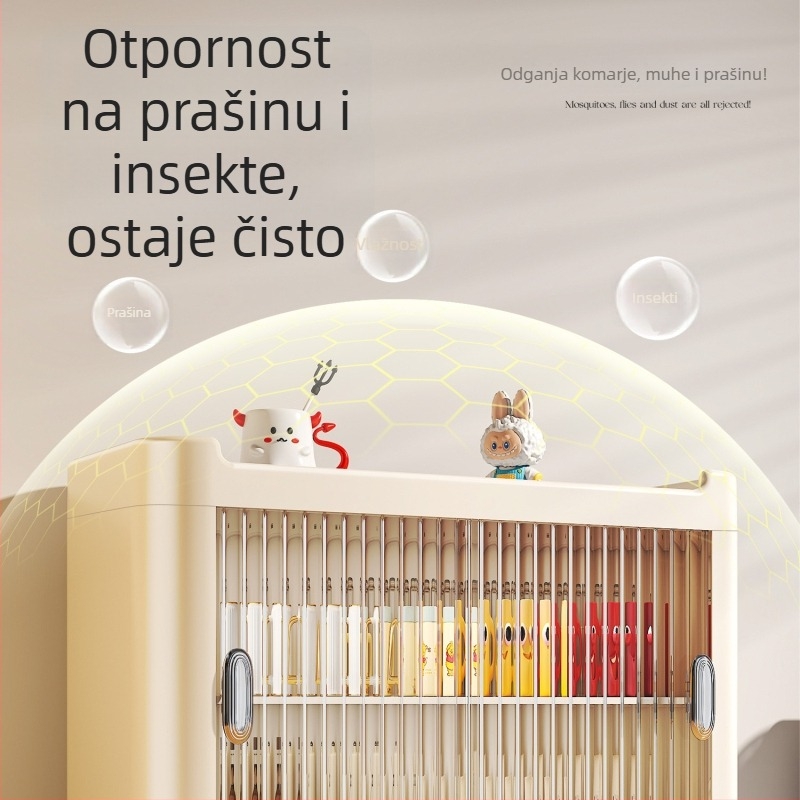 Dvoslojni stalak za šalice, stolni organizator, plastični materijal, moderan minimalistički stil