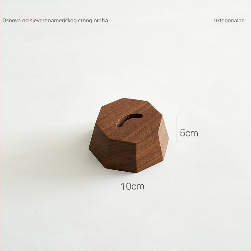 Drveni štih za cipele od orašastog drveta s bazom i dugim drškom – kućni pomoćnik za obuvanje cipela, cijelo godišnje korištenje