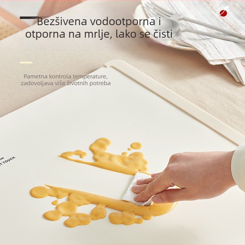 Silikonska grijalna ploča za hranu s konstantnom temperaturom, višefunkcionalna izolacija stola, prilagodljiva, 1.3 kg