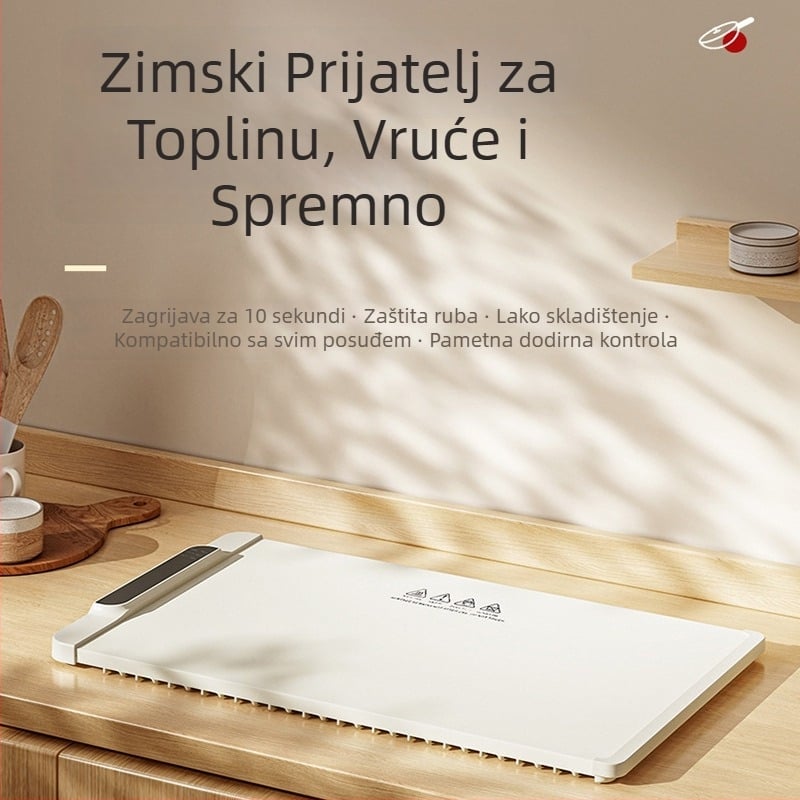 Silikonska grijalna ploča za hranu s konstantnom temperaturom, višefunkcionalna izolacija stola, prilagodljiva, 1.3 kg