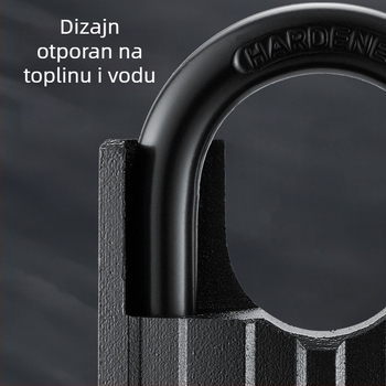 Katanac – Opel Željezni, Moderan jednostavan stil, Model BBL-BLACK-DX, Za vrata, ormariće i prtljagu