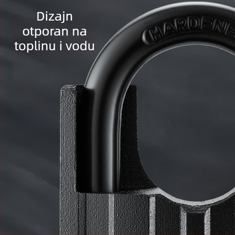Katanac – Opel Željezni, Moderan jednostavan stil, Model BBL-BLACK-DX, Za vrata, ormariće i prtljagu