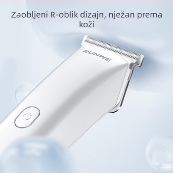 Longway Rs9303 uređaj za šišanje kose – Punjivi električni šišač, oštrica od nehrđajućeg čelika, 5W, dvostruko napajanje (punjenje/mreža), skidiva i periva glava