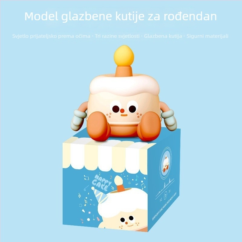 Noćna lampa s dizajnom planete, ABS sjenilo, dodirni prekidač, ugrađena baterija, napon ≤36V