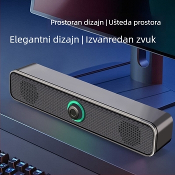 Nothing K2065 USB kabelski stolni računalni zvučnici, 2-kanalni stereo, izlaz 3W, raspon frekvencija 100 Hz–20 kHz, 3,5 mm audio utičnica