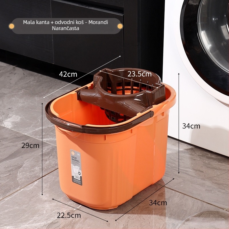 Kanta za mop s odvijačem, starinski dizajn, čvrsti plast, pravokutnog oblika, za kućnu upotrebu