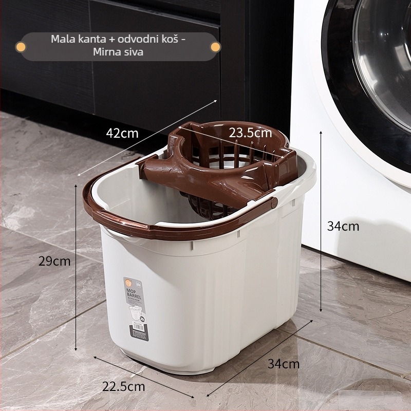 Kanta za mop s odvijačem, starinski dizajn, čvrsti plast, pravokutnog oblika, za kućnu upotrebu