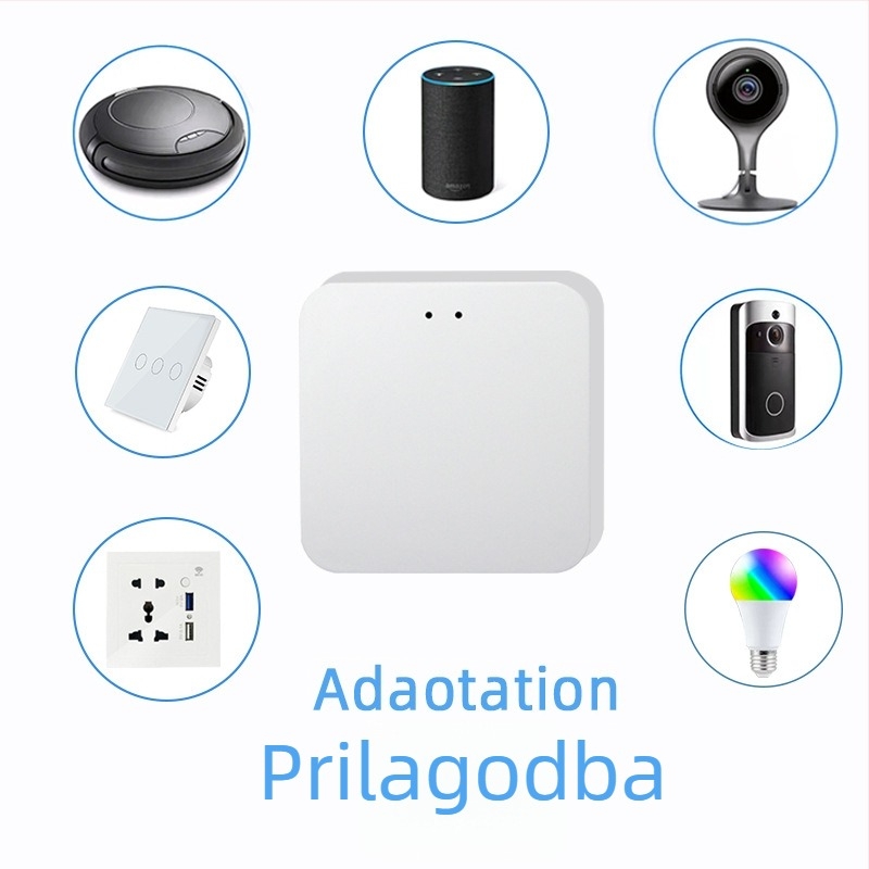 Graffiti SY-WZJ1 Inteligentni Zigbee Bežični Gateway s Tuya Smart 3.0 Središnjom Kontrolom, 2,4 GHz Wi‑Fi, Podrška Firewallu