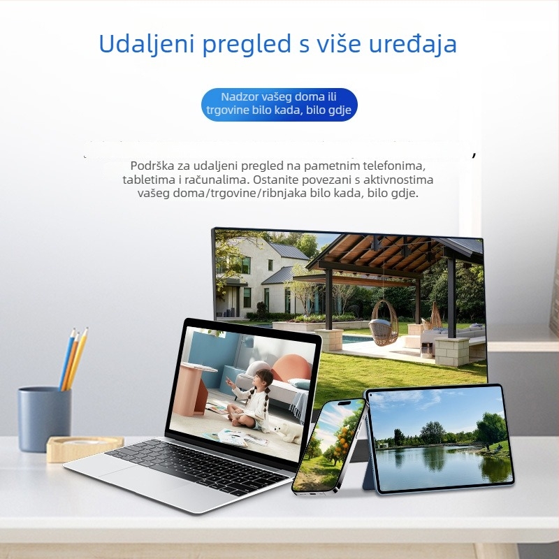 Vanjska sigurnosna kamera s noćnim vidom, 4K rezolucija, 4 mm objektiv, PoE napajanje (110-240V), IR domet 30 m