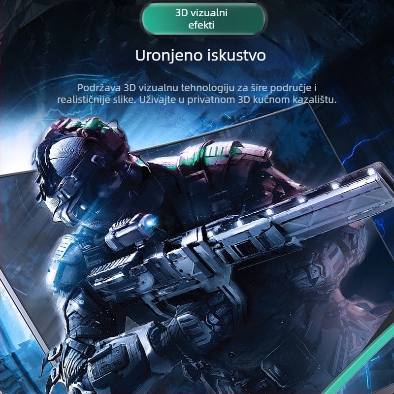 Jinghua H627 HDMI kabel, HDMI 2.1, podrška 8K, zlatni konektori, duljina 1,5 m