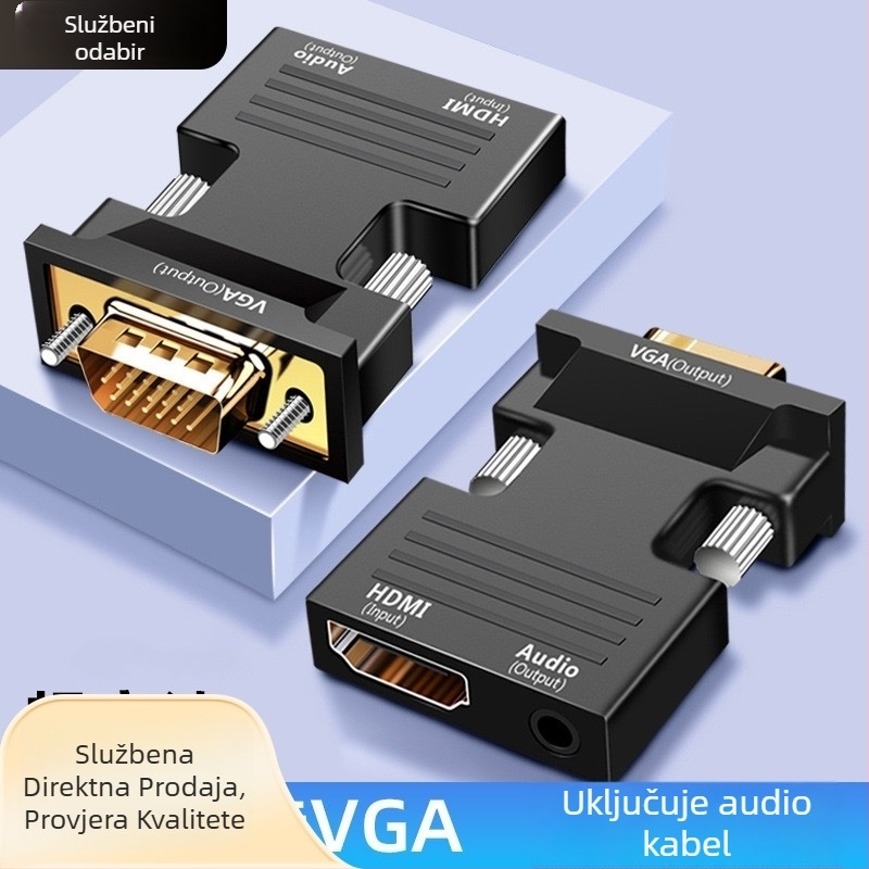 HDMI–VGA jednosmjerni video adapter kabel, CS5210 čip, HDMI ulaz
