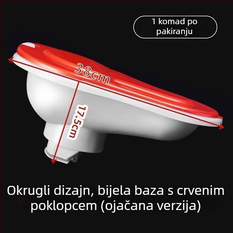 Plastični privremeni klozet za gradilišta – bez sifona, bez spremnika, standardni promjer kanalizacije