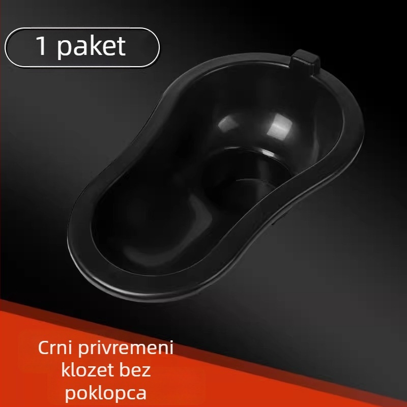 Plastični privremeni klozet za gradilišta – bez sifona, bez spremnika, standardni promjer kanalizacije