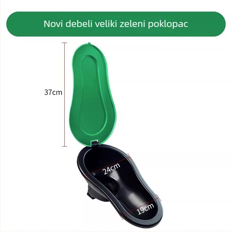 Plastični privremeni klozet za gradilišta – bez sifona, bez spremnika, standardni promjer kanalizacije