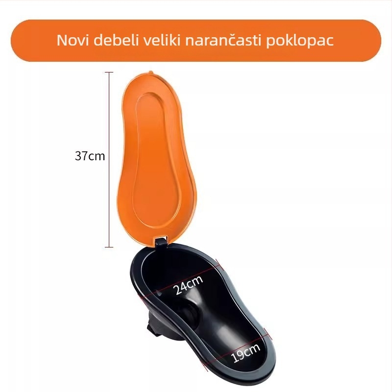 Plastični privremeni klozet za gradilišta – bez sifona, bez spremnika, standardni promjer kanalizacije