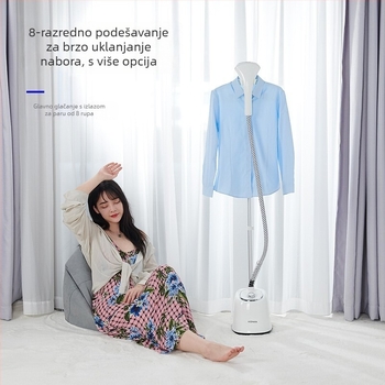 Konka Sklopivi parni glačalo za odjeću, ručno, uspravni dizajn, 1800W, spremnik 1.4-1.8L, 8-brzinski regulacija temperature, 111-240V AC