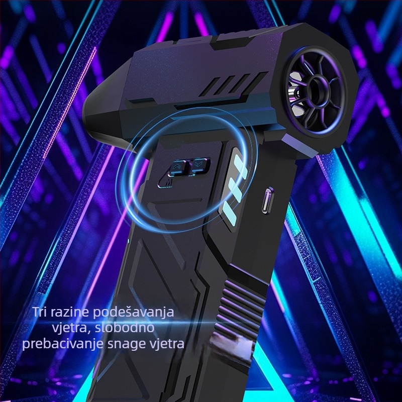 Ručni uređaj za puhanje i usisavanje za kampiranje — dvostruka namjena, 5V/2A, 150W, usisavanje 10000Pa, bežično punjenje, nafukljiv