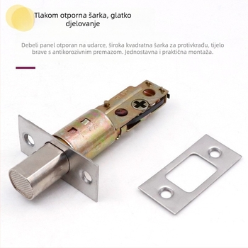 Yigu skrivena brava za vrata za unutarnje drvene vrata, cinkov spoj, moderan minimalistički stil