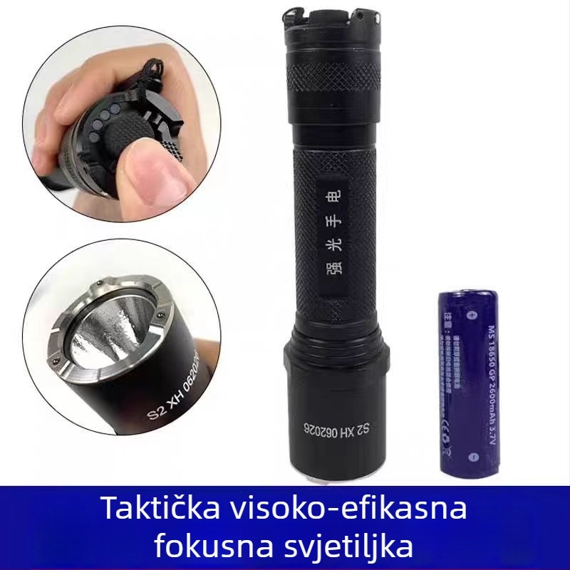 Svjetiljka od aluminijske legure s LED, 3 W, 2000 mAh, punjiva