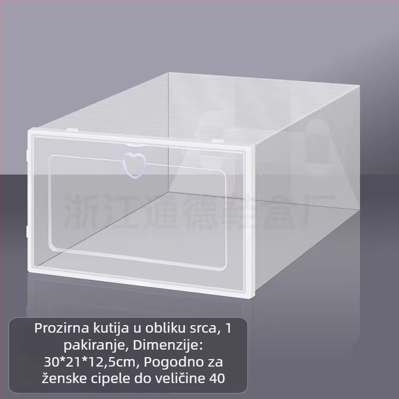 Benta plastična kutija za cipele – uštedu prostora, prozirni organizator za cipele i kozmetiku, mogućnost tiskanja logotipa