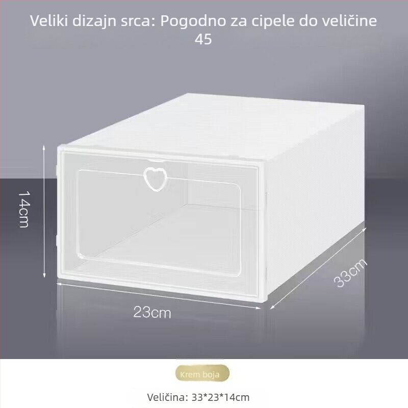 Benta plastična kutija za cipele – uštedu prostora, prozirni organizator za cipele i kozmetiku, mogućnost tiskanja logotipa
