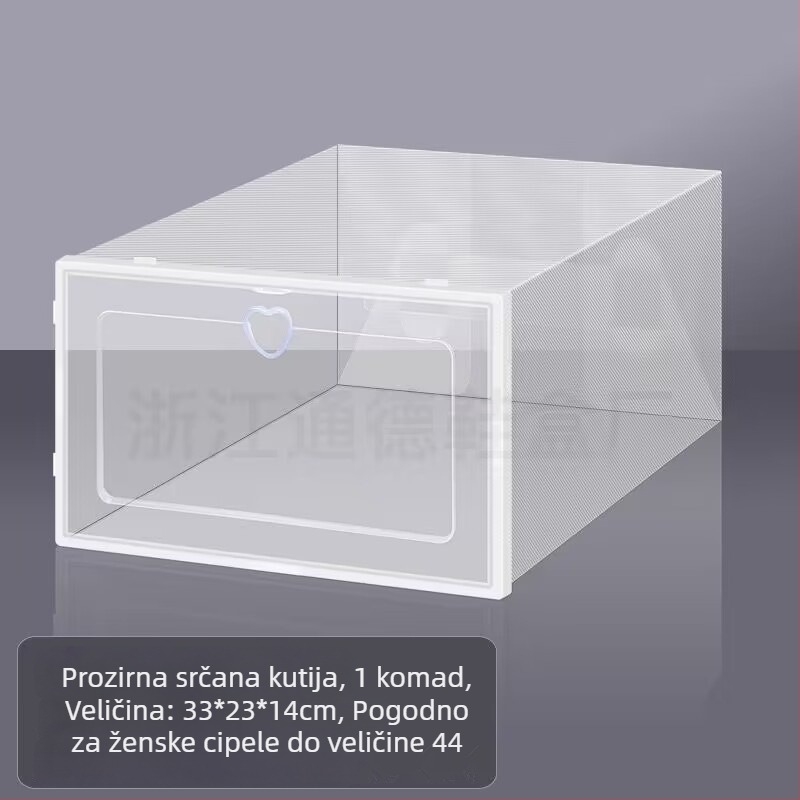 Benta plastična kutija za cipele – uštedu prostora, prozirni organizator za cipele i kozmetiku, mogućnost tiskanja logotipa