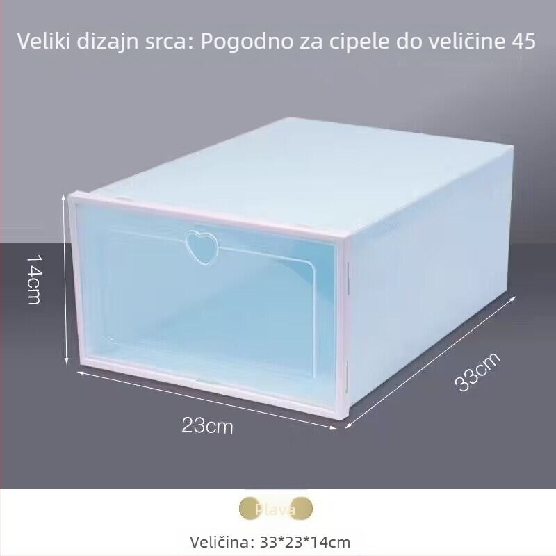 Benta plastična kutija za cipele – uštedu prostora, prozirni organizator za cipele i kozmetiku, mogućnost tiskanja logotipa