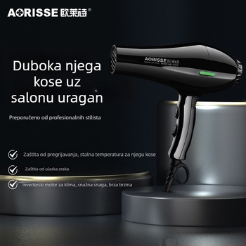 Sušilo za kosu 1800W, AC motor, 220V, 2 brzine, topao i hladan zrak