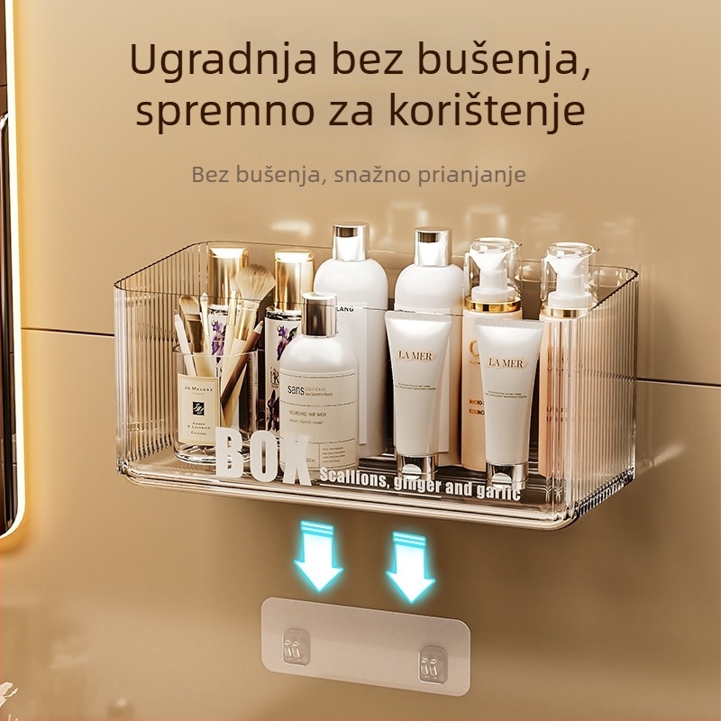 Kutija za pohranu maramica za lice, zidna, plastična, 45L, otporna na prašinu, kupaonica