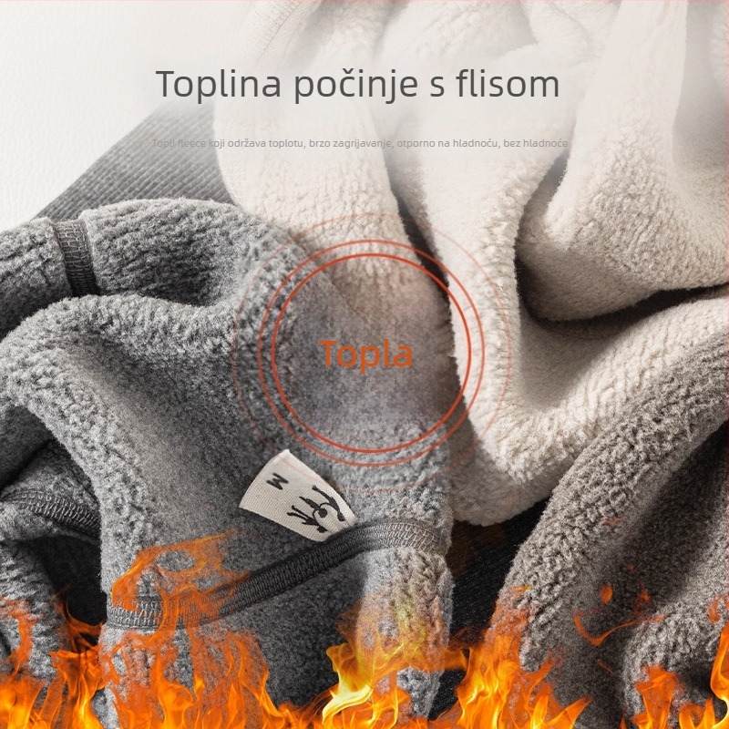 Djevojačke tajice s fleece podstavom, tople, dužine do gležnja, visokim pojasom, zima, 85% poliester