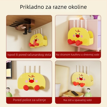 Stalak za WiFi usmjerivač, zidni, skriven pretinac za Set-Top Box i optički modem