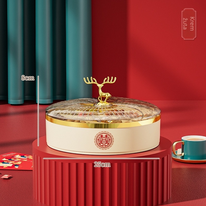 Guduoduo plastični tanjur za voće, svečani stil, lansirano 2024, premium kvaliteta