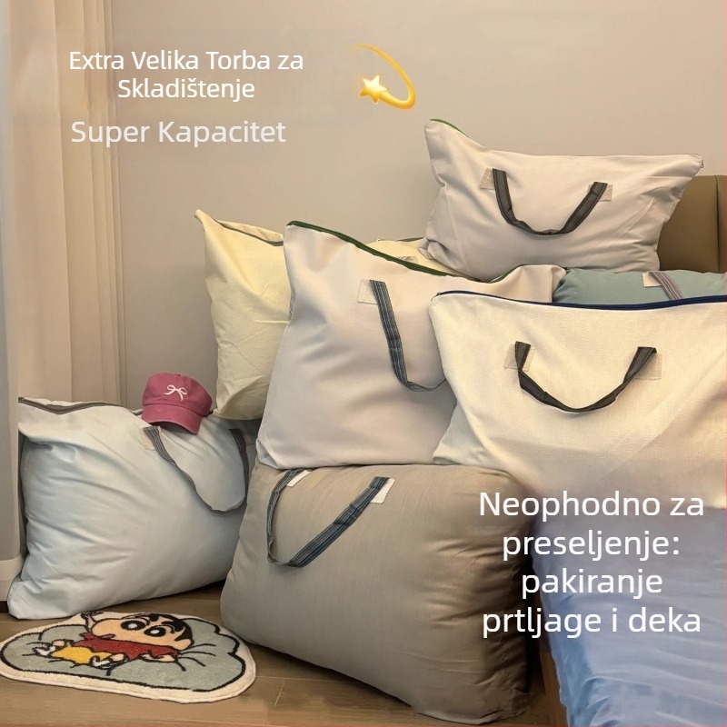Torba za pohranu ćebadi, velika kapaciteta, stil ručne torbe, materijal diatomit, višenamjenska za preseljenje
