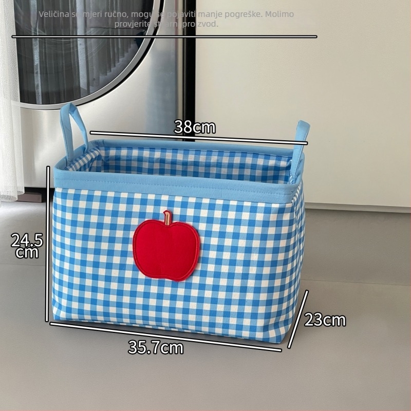 Koš za prljavu odjeću za kupaonicu — sklopivi, velika kapaciteta, materijal pamuk-lin, moderan minimalistički stil