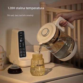 Aux 2-u-1 staklena kuhačica vode i grijač mlijeka s pametnim upravljanjem temperaturom, 800W, 220V, model Aas-12azx-89a