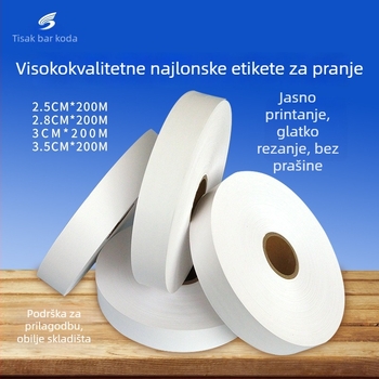 Najlonska etiketa za pranje – dvostrano ispisiva, pogodna za ručnike, cipele, šatore, odjeću i torbe