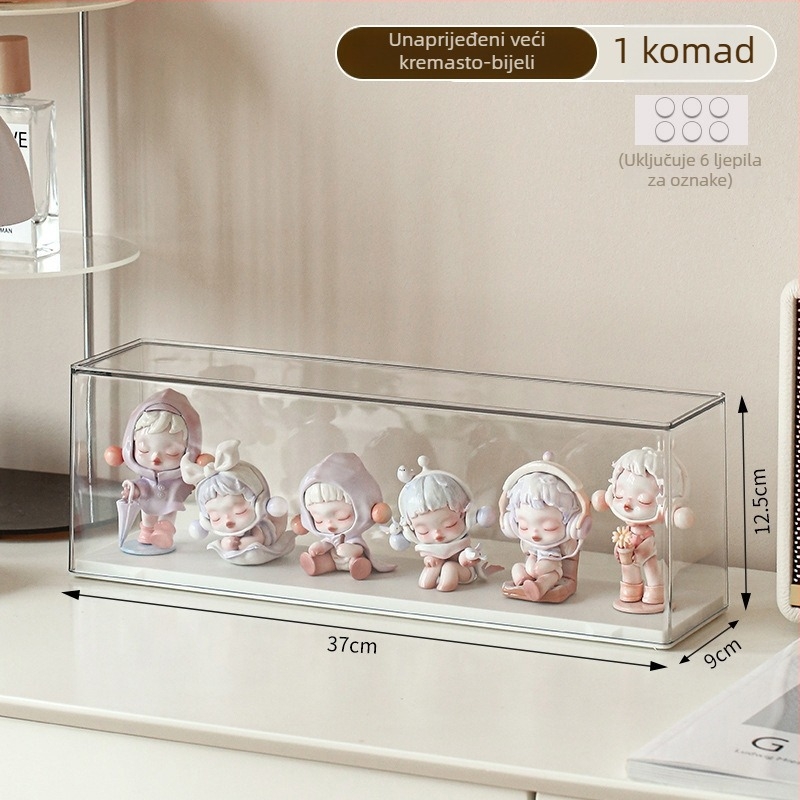 Kutija za pohranu figura, model C3852, PP plastika, kapacitet 2 L, s poklopcem