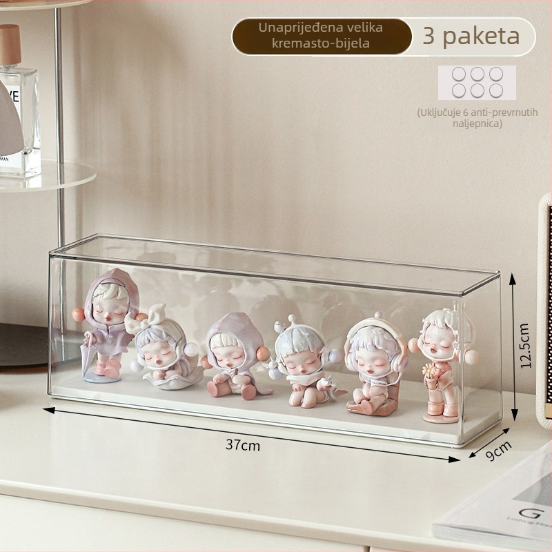 Kutija za pohranu figura, model C3852, PP plastika, kapacitet 2 L, s poklopcem