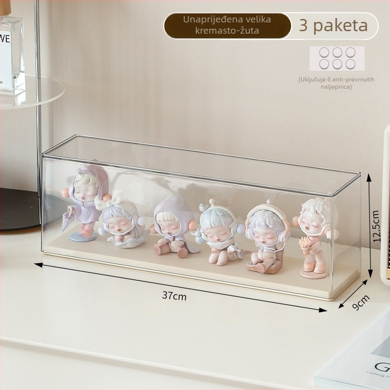Kutija za pohranu figura, model C3852, PP plastika, kapacitet 2 L, s poklopcem