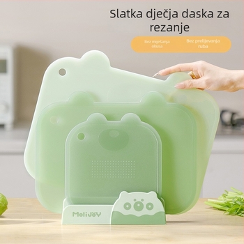 Plastična daska za rezanje za kućnu upotrebu, protuklizna, otporna na plijesan, pogodna za bebinu hranu i pripremu voća i povrća