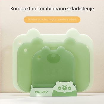 Plastična daska za rezanje za kućnu upotrebu, protuklizna, otporna na plijesan, pogodna za bebinu hranu i pripremu voća i povrća