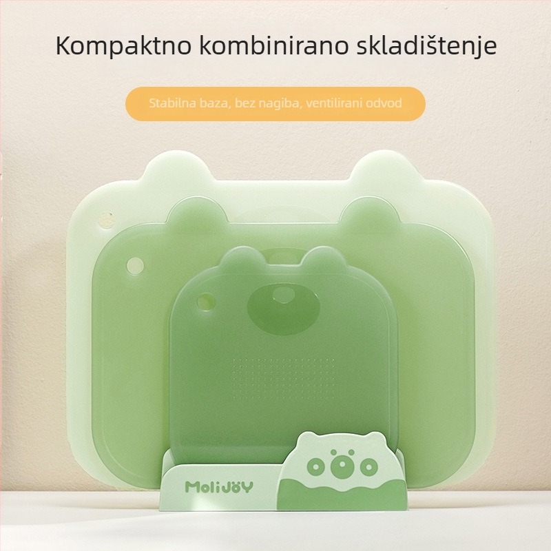 Plastična daska za rezanje za kućnu upotrebu, protuklizna, otporna na plijesan, pogodna za bebinu hranu i pripremu voća i povrća