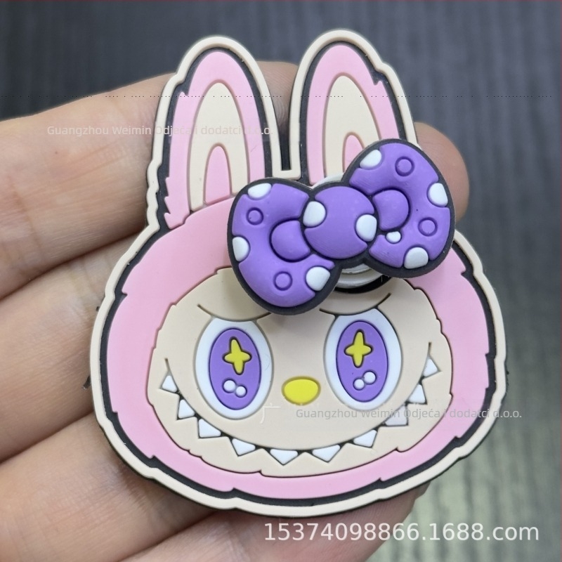 Labubu Meka plastična značka za cipele, kape, torbe i odjeću (Materijal: Drip plastic; Marka: Have fun; Primjena: obuće, kape, torbe, odjeća)