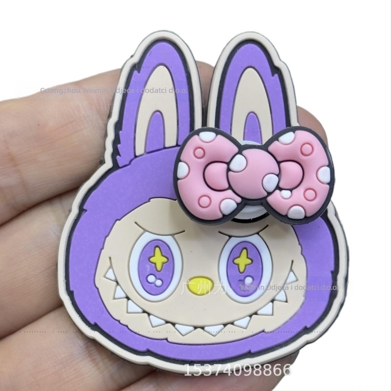 Labubu Meka plastična značka za cipele, kape, torbe i odjeću (Materijal: Drip plastic; Marka: Have fun; Primjena: obuće, kape, torbe, odjeća)