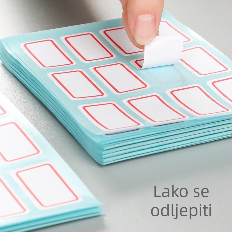 Deli 7184 samoljepljiva etiketa za ured | kvadratnog oblika, ljepilo na bakarnoj ploči, marka Deli