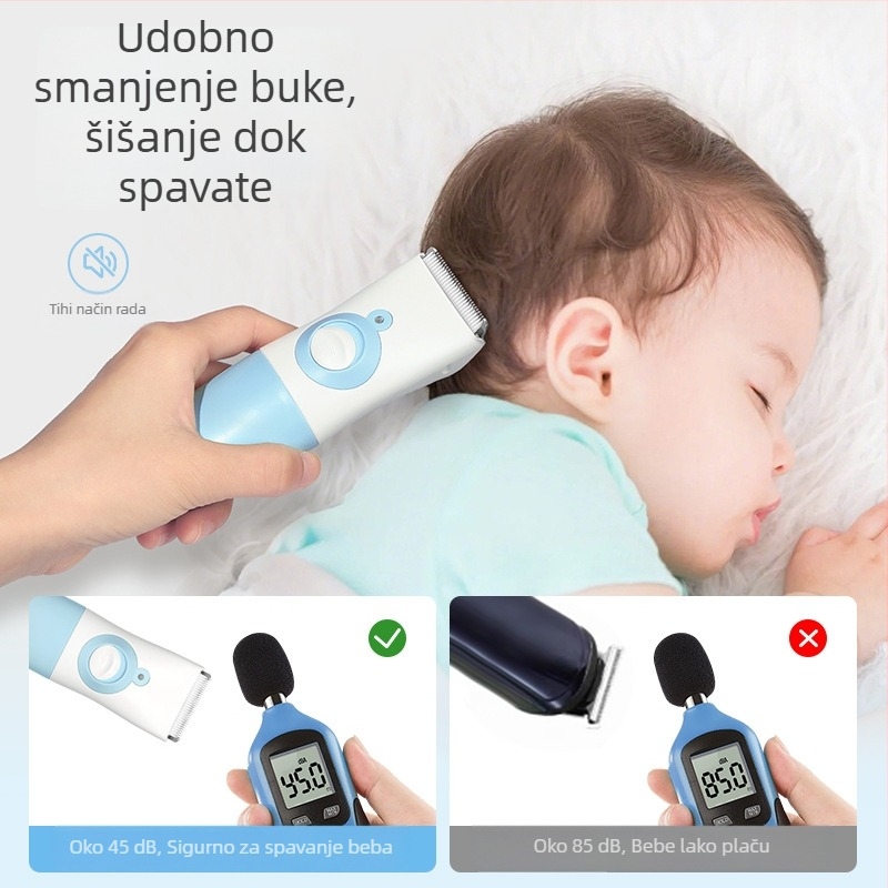 Dječji vodootporni električni šišač kose – Prijenosni, 5W, CE/FCC/ROHS