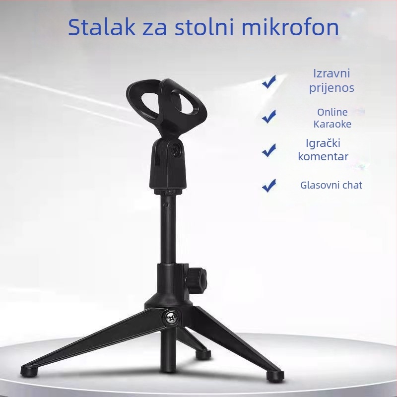 Stativ stolni mikrofon sa tri noge za bežični kondenzatorski mikrofon — Record Work