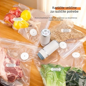Vakuumska vreća za hranu — PA+PE debeli materijal, tip usisavanja, bez pumpe, kućna vaku vreća za skladištenje (2025)